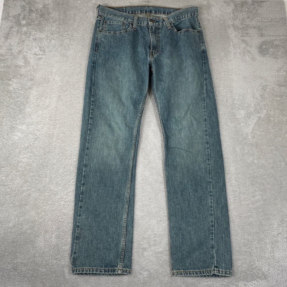 Levis 559 Relaxed Straight Jeans Mens 33x32 Blue Denim Cotton Pants